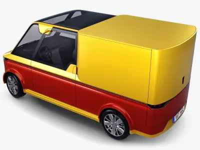 Generic Compact City Cargo Van M 1 3D model