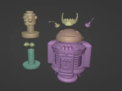 Chess Pack KAOS boss from DKC3 3D print model