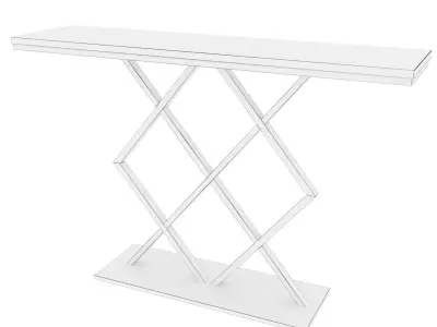 Gold Console Table Free 3D model
