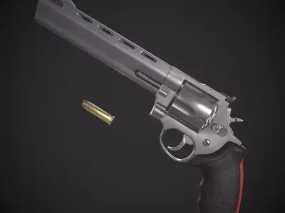 Taurus 454 Raging Bull Low-poly 3D model