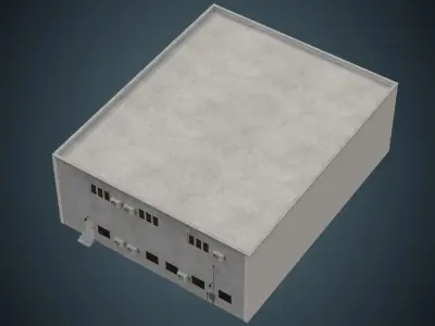 Building 14 Low-poly 3D model