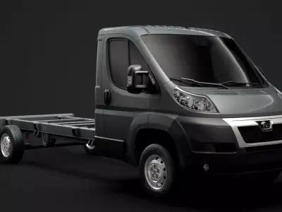 Peugeot Boxer Chassis Truck Single Cab 4300WB 2014 3D model