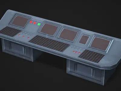 Control Panel - Low Poly Game Ready Low-poly 3D model