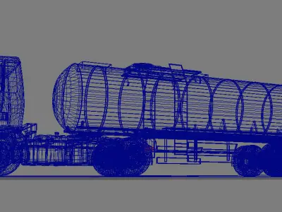 Oil Tank Truk 3D model