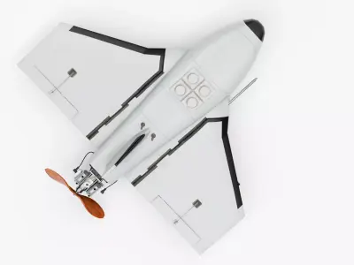Russian multi-purpose drone known as Gerbera Low-poly 3D model