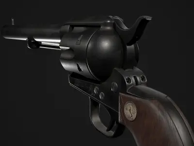 ColtSAA revolver Low-poly 3D model