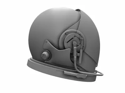 Astronaut Space Helmet - High Poly 3D model