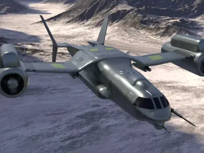 Bell Boeing v-27 macaw vtol jet 3D model