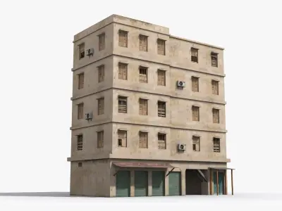 Arab Middle East Building x1 Low-poly 3D model