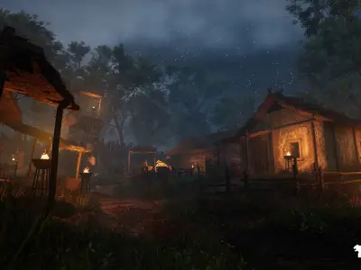 Bandit Valley Village Low-poly 3D model