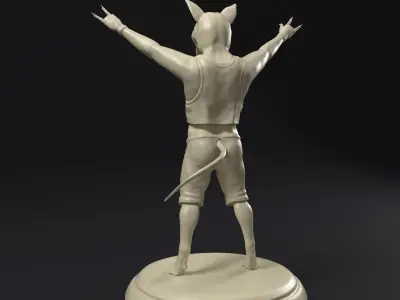 Rock dog Free 3D print model