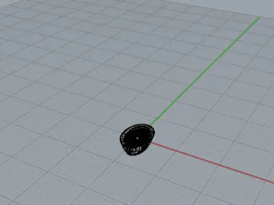 Castone ovale con pietra Free 3D model