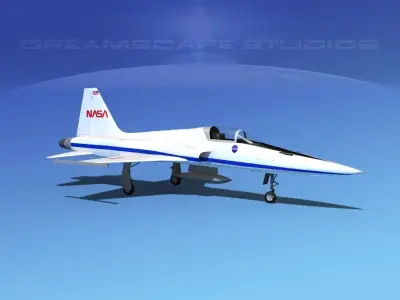 Northrop F-5E Tiger NASA 3D model