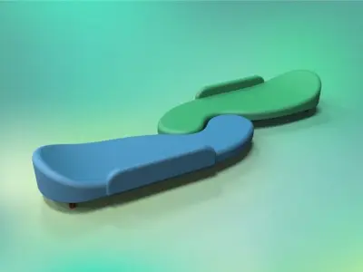 Modular couch or sofa Free 3D model