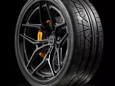 Nitto Invo 275 25 ZR24 96W XL 3D model