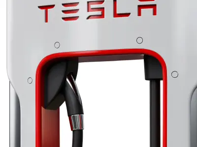 Tesla Supercharger Station 3D model