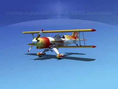 Acro Sport I Biplane 3D model