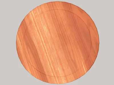 Wooden chopping board Free low-poly 3D model buy