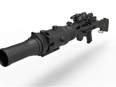 Stormtrooper Heavy Blaster T-21B from Star Wars 3D model