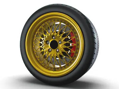 Forgeline Heritage Series LS3 wheel 3D model