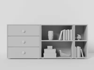 Flexa Popsicle Chest Cherry 3D model