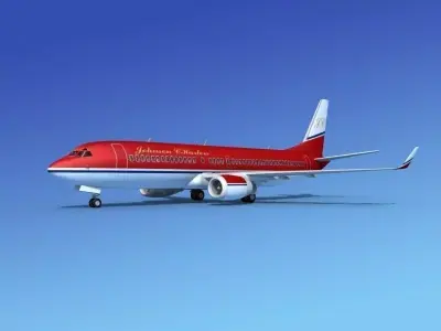 Boeing 737-800 Johnson Charter 3D model
