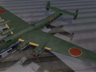 Nakajima G5N2 Shinzan - aka Liz 3D model