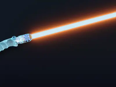 Custom Lightsaber 3D model buy
