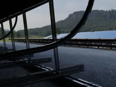 Solar Panels Rigged - New Versions Low-poly 3D model