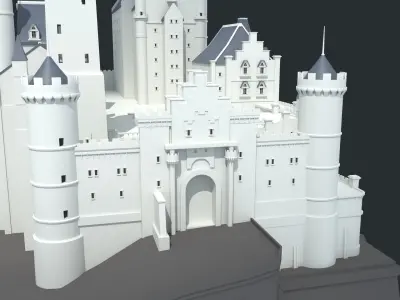 Neuschwanstein castle 3D model
