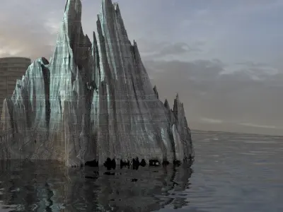 Floating Mountain  3D model