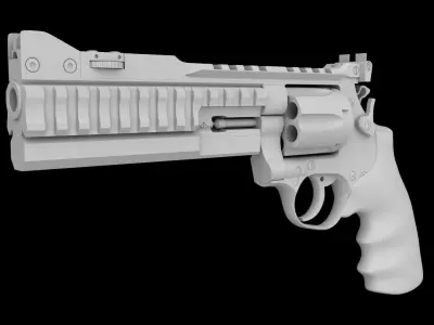 Nighthawk Korth Revolver 3D model