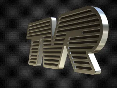 tvr logo 3D model
