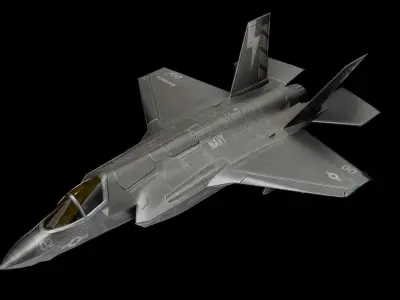 Lockheed Martin F-35 Lightning Low-poly 3D model