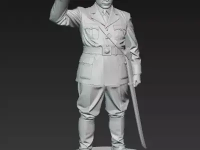 Adolf Hitler iconic salute 3D Figure 3D print model