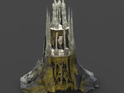 Dark Moria ore Tower 1 3D model