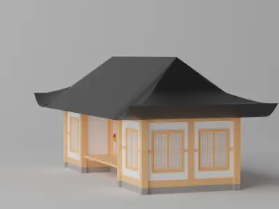 Korean Traditional House Hanok 3D model