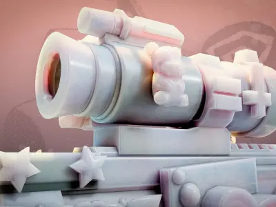 M4 Cute Low-poly 3D model