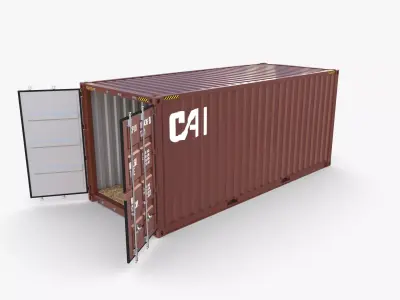 20ft Shipping Container CAI v1 3D model