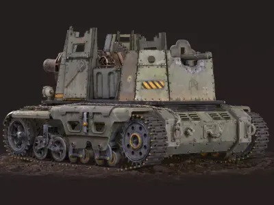 Tank Post Apocalyptic 3D model