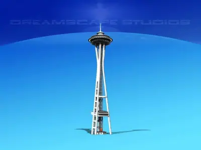 Seattle Space Needle 3D model