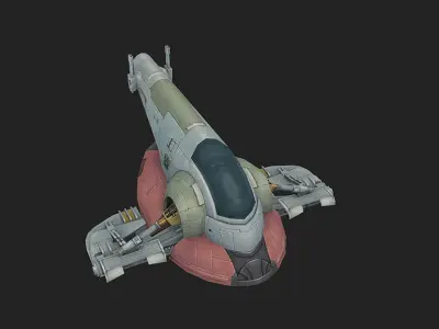 Firespray-31-class patrol and attack craft low-poly Low-poly 3D model