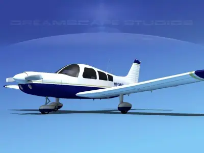 Piper PA-28-235 Cherokee  V04 3D model