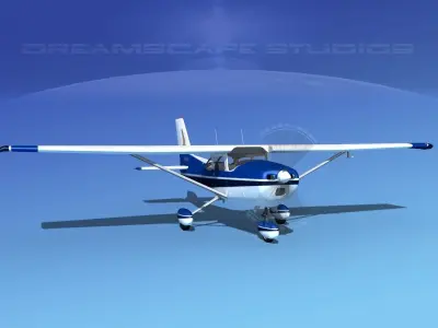 Cessna 172 Skyhawk 1976 V12 3D model