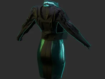 SCIFI SET DAZ 8 FEMALE 3D model