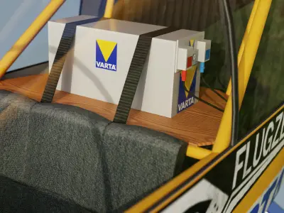 Brditschka MB-E1 Motor Glider Low-poly 3D model