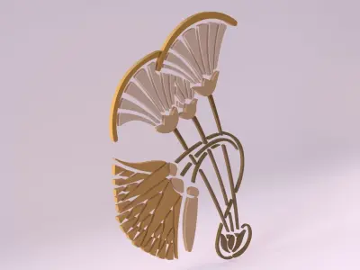 Egyptian Symbols - 032 Low-poly 3D model