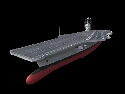 CVN-78 USS Gerald Ford Aircraft carrier 3D model