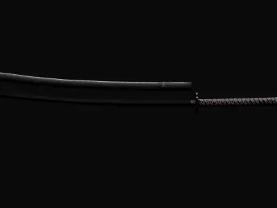 BLEACH Katana - Ichigo Zangetsu 3D model