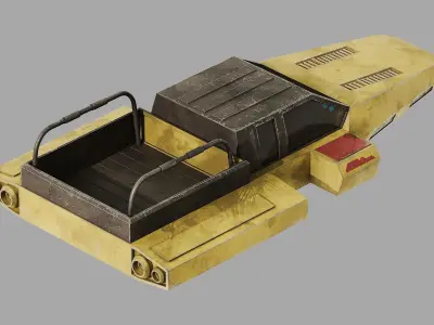 Ute Speeder Variant C - Star Wars Downunder Low-poly 3D model